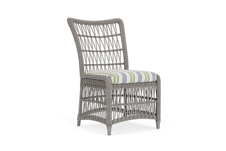 Lloyd Flanders - Mackinac Armless Dining Chair In Putty Finish With Berkely Hall Green Fabric - 2730070592062 view 1