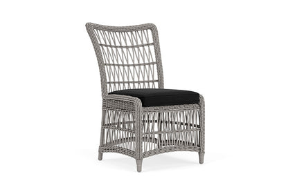 Lloyd Flanders - Mackinac Armless Dining Chair In Putty Finish With Canvas Black Fabric - 273007059157 view 1