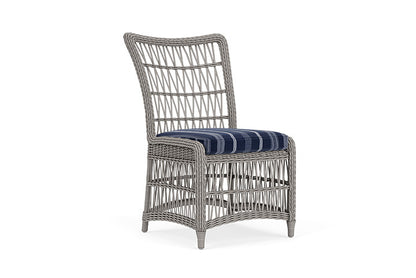 Lloyd Flanders - Mackinac Armless Dining Chair In Putty Finish With Consider Indigo Fabric - 2730070591969 view 1