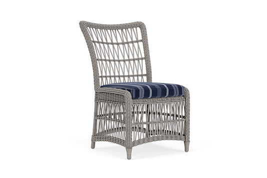 Lloyd Flanders - Mackinac Armless Dining Chair In Putty Finish With Consider Indigo Fabric - 2730070591969 view 1