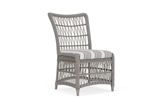 Lloyd Flanders - Mackinac Armless Dining Chair In Putty Finish With Deering Cadet Fabric - 2730070592047 view 1