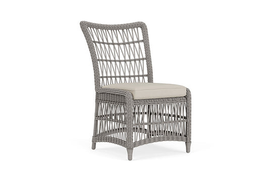 Lloyd Flanders - Mackinac Armless Dining Chair In Putty Finish With Fife Fog Fabric - 273007059181 view 1