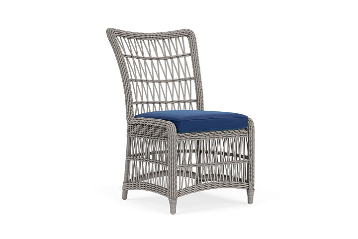 Lloyd Flanders - Mackinac Armless Dining Chair In Putty Finish With Flagship Lapis Fabric - 2730070591813 view 1