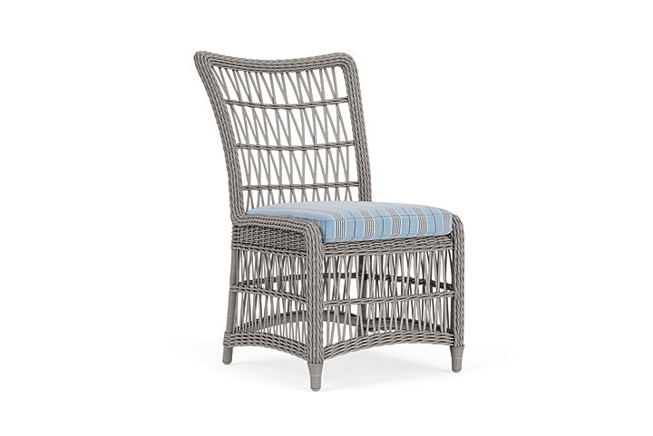 Lloyd Flanders - Mackinac Armless Dining Chair In Putty Finish With Hansen Sky Fabric - 273007059064 view 1
