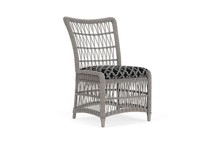 Lloyd Flanders - Mackinac Armless Dining Chair In Putty Finish With Luna Onyx Fabric - 2730070592071 view 1