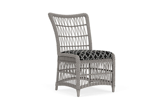 Lloyd Flanders - Mackinac Armless Dining Chair In Putty Finish With Luna Onyx Fabric - 2730070592071 view 1