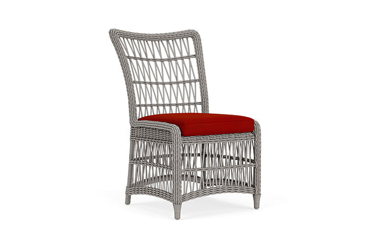 Lloyd Flanders - Mackinac Armless Dining Chair In Putty Finish With Partyline Lollipop Fabric - 2730070592054 view 1