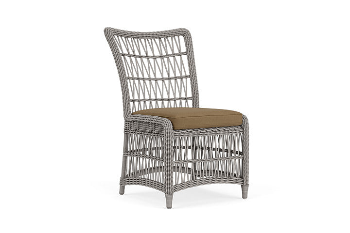 Lloyd Flanders - Mackinac Armless Dining Chair In Putty Finish With Reflections Straw Fabric - 2730070592053 view 1