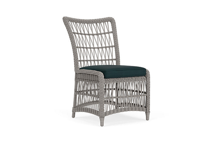 Lloyd Flanders - Mackinac Armless Dining Chair In Putty Finish With Sandberg Lagoon Fabric - 2730070592039 view 1