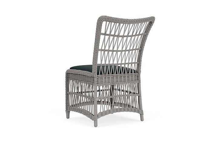 Lloyd Flanders - Mackinac Armless Dining Chair In Putty Finish With Sandberg Lagoon Fabric - 2730070592039 view 2