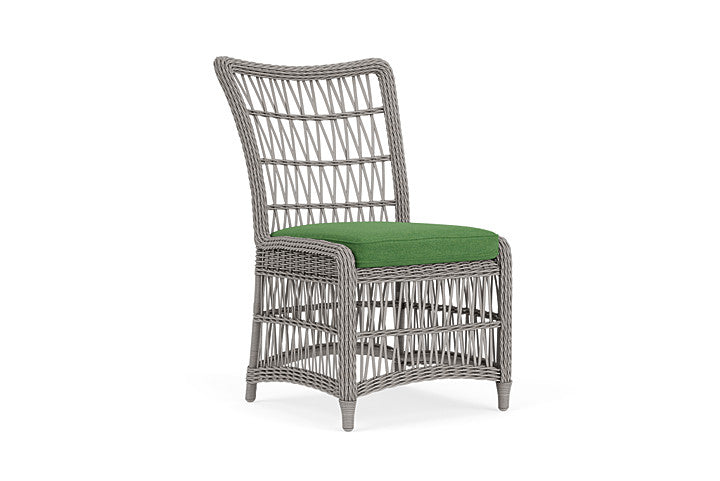 Lloyd Flanders - Mackinac Armless Dining Chair In Putty Finish With Seadog Botanical Fabric - 2730070592066 view 1
