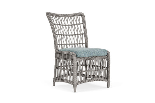 Lloyd Flanders - Mackinac Armless Dining Chair In Putty Finish With Serene Ocean Fabric - 2730070592032 view 1