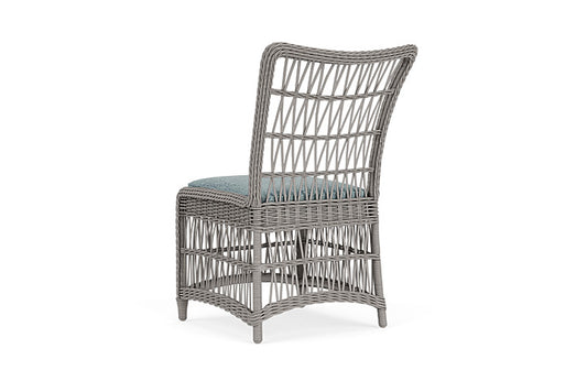 Lloyd Flanders - Mackinac Armless Dining Chair In Putty Finish With Serene Ocean Fabric - 2730070592032 view 2