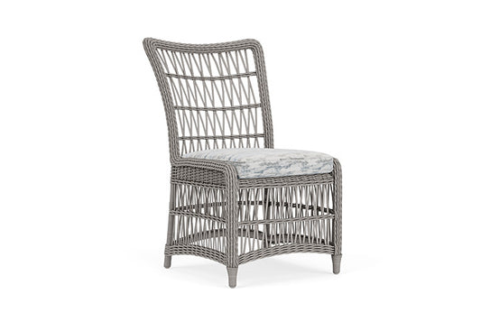 Lloyd Flanders - Mackinac Armless Dining Chair In Putty Finish With Stratosphere Cloud Fabric - 2730070591966 view 1