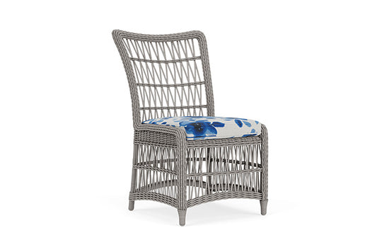 Lloyd Flanders - Mackinac Armless Dining Chair In Putty Finish With Watercolor Blossom Capri Fabric - 273007059672 view 1
