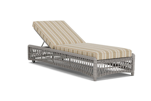 Lloyd Flanders - Mackinac Chaise In Putty Finish With Amber Waves Fabric - 2730200592044 view 1