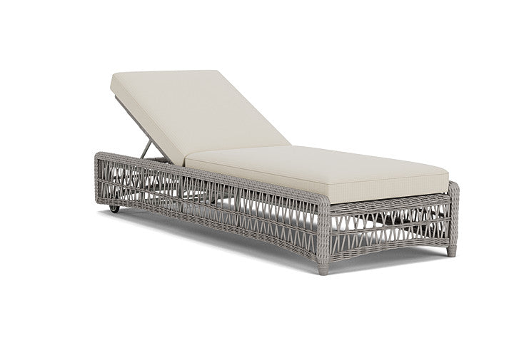 Lloyd Flanders - Mackinac Chaise In Putty Finish With Beach Natural Fabric - 2730200592005 view 1