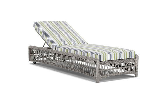 Lloyd Flanders - Mackinac Chaise In Putty Finish With Berkely Hall Green Fabric - 2730200592062 view 1