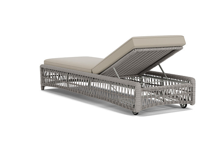 Lloyd Flanders - Mackinac Chaise In Putty Finish With Callen Driftwood Fabric - 2730200592023 view 2