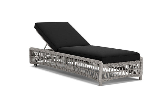 Lloyd Flanders - Mackinac Chaise In Putty Finish With Canvas Black Fabric - 273020059157 view 1