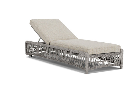 Lloyd Flanders - Mackinac Chaise In Putty Finish With Charlotte Sparrow Fabric - 273020059183 view 1