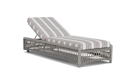 Lloyd Flanders - Mackinac Chaise In Putty Finish With Deering Cadet Fabric - 2730200592047 view 1