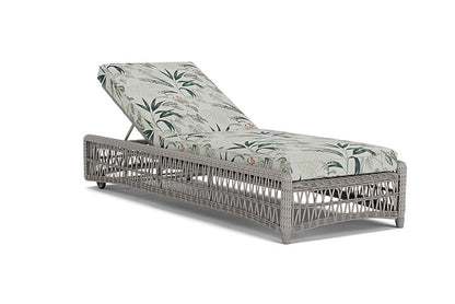 Lloyd Flanders - Mackinac Chaise In Putty Finish With Delicate Botanical Sage Fabric - 2730200592075 view 1