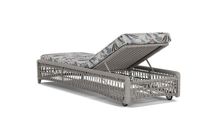 Lloyd Flanders - Mackinac Chaise In Putty Finish With Delicate Botanical Slate Fabric - 2730200592076 view 2