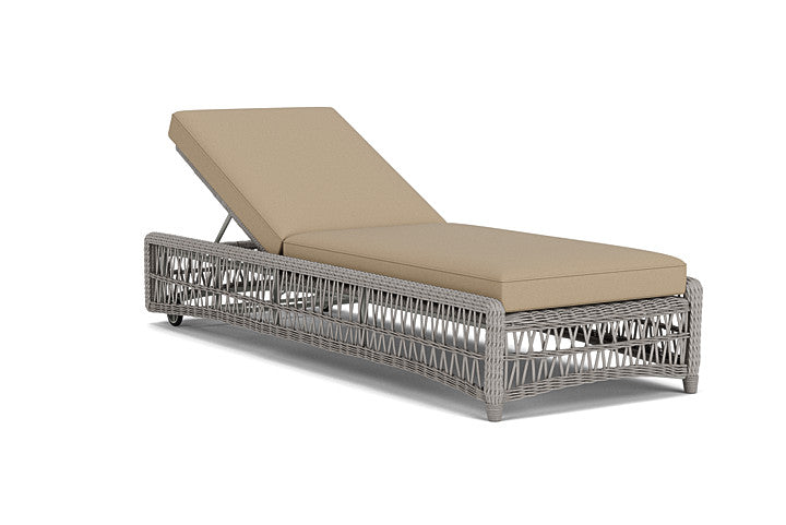 Lloyd Flanders - Mackinac Chaise In Putty Finish With Fife Sahara Fabric - 273020059742 view 1