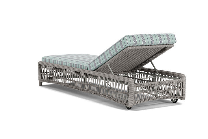 Lloyd Flanders - Mackinac Chaise In Putty Finish With Hansen Seaglass Fabric - 2730200591926 view 2