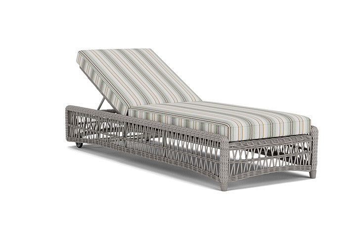 Lloyd Flanders - Mackinac Chaise In Putty Finish With Jansen Eucalyptus Fabric - 2730200592061 view 1