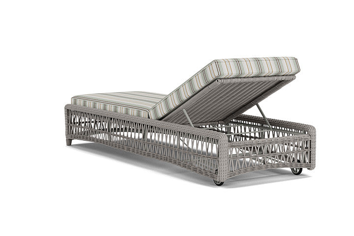 Lloyd Flanders - Mackinac Chaise In Putty Finish With Jansen Eucalyptus Fabric - 2730200592061 view 2