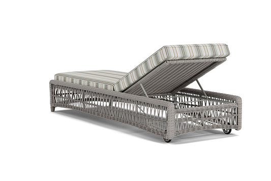 Lloyd Flanders - Mackinac Chaise In Putty Finish With Jansen Eucalyptus Fabric - 2730200592061 view 2