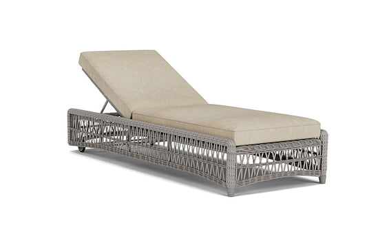Lloyd Flanders - Mackinac Chaise In Putty Finish With Laurel Ecru Fabric - 2730200592057 view 1
