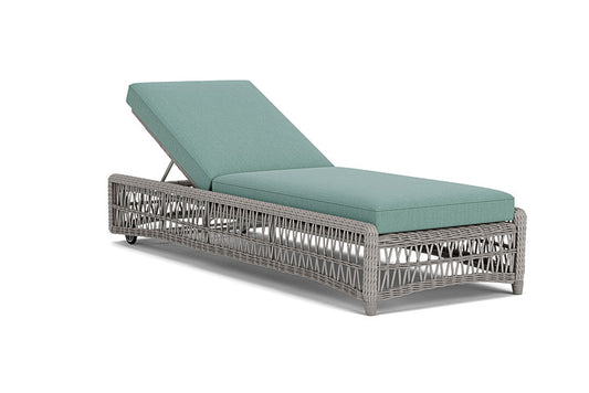 Lloyd Flanders - Mackinac Chaise In Putty Finish With Loveboat Mint Fabric - 2730200592010 view 1