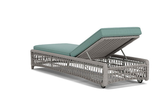 Lloyd Flanders - Mackinac Chaise In Putty Finish With Loveboat Mint Fabric - 2730200592010 view 2