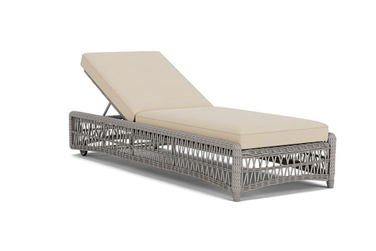 Lloyd Flanders - Mackinac Chaise In Putty Finish With Raindrop Almond Fabric - 2730200592055 view 1