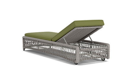 Lloyd Flanders - Mackinac Chaise In Putty Finish With Reflections Grass Fabric - 2730200592051 view 2