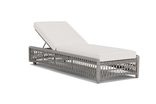 Lloyd Flanders - Mackinac Chaise In Putty Finish With Reflections Snow Fabric - 2730200592014 view 1