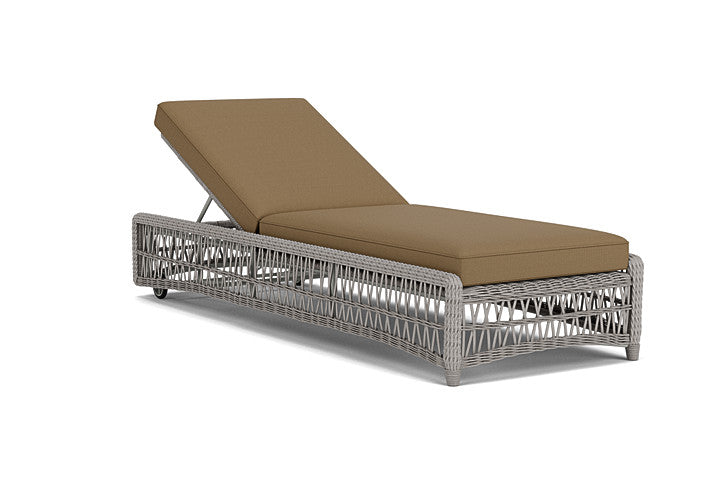 Lloyd Flanders - Mackinac Chaise In Putty Finish With Reflections Straw Fabric - 2730200592053 view 1