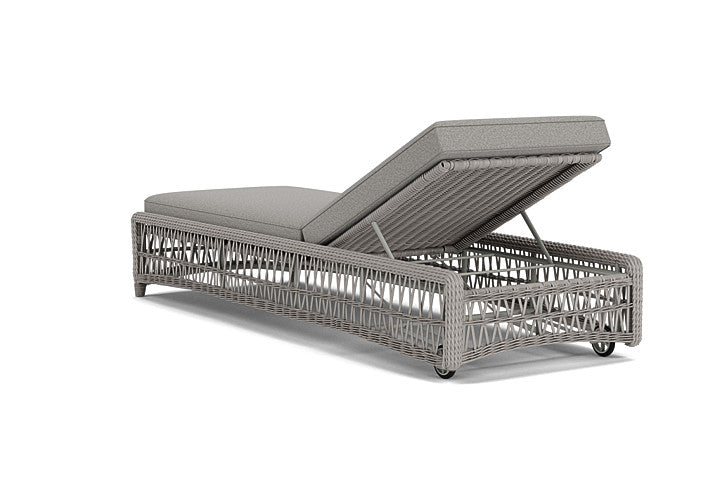 Lloyd Flanders - Mackinac Chaise In Putty Finish With Rumba Nickel Fabric - 2730200592011 view 2
