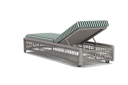 Lloyd Flanders - Mackinac Chaise In Putty Finish With Safari/White Stripe Fabric - 273020059269 view 2