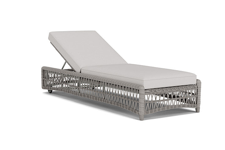 Lloyd Flanders - Mackinac Chaise In Putty Finish With Sailcloth Seagull Fabric - 273020059W61 view 1
