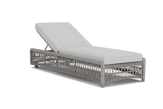 Lloyd Flanders - Mackinac Chaise In Putty Finish With Sandberg Dove Fabric - 2730200592022 view 1