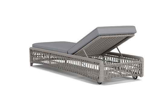Lloyd Flanders - Mackinac Chaise In Putty Finish With Sandberg Pewter Fabric - 2730200592029 view 2