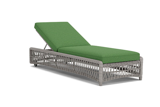Lloyd Flanders - Mackinac Chaise In Putty Finish With Seadog Botanical Fabric - 2730200592066 view 1