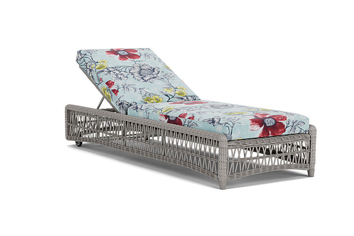 Lloyd Flanders - Mackinac Chaise In Putty Finish With Serena Floral Meadow Fabric - 2730200592079 view 1