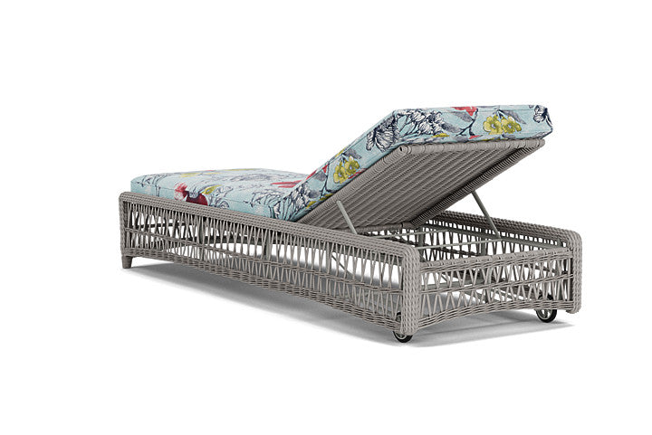 Lloyd Flanders - Mackinac Chaise In Putty Finish With Serena Floral Meadow Fabric - 2730200592079 view 2