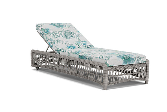 Lloyd Flanders - Mackinac Chaise In Putty Finish With Serena Floral Mist Fabric - 2730200592078 view 1