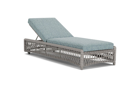 Lloyd Flanders - Mackinac Chaise In Putty Finish With Serene Ocean Fabric - 2730200592032 view 1